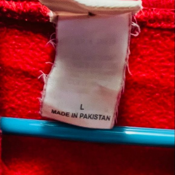 Catholic University (CUA) Cross Country Men's L Sweatshirt Red & Black Badger - Picture 4 of 5